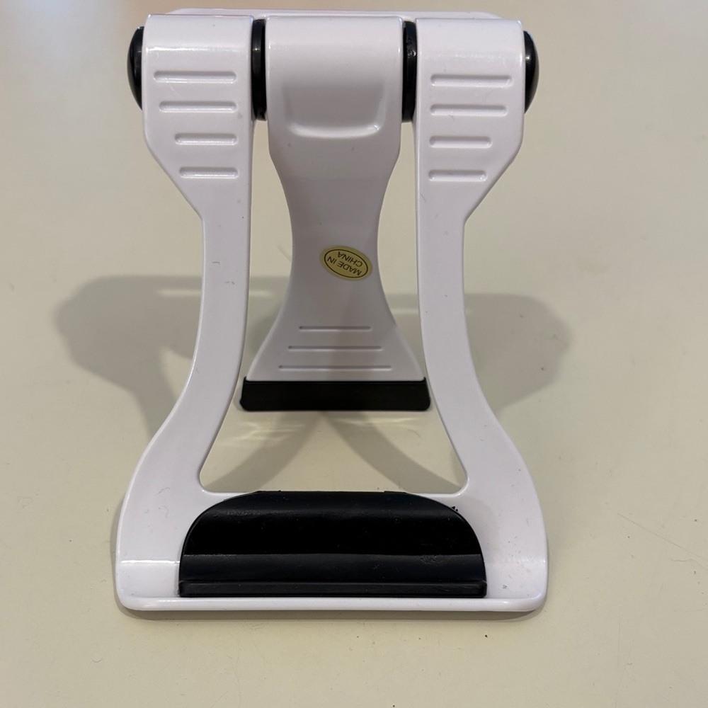 White and Black Phone Stand